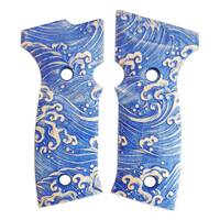 Sig Sauer P320 AXG maple grips - Japan Wave / hand-painted