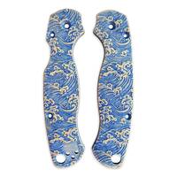 Japan Wave - Spyderco Para Military 2 Knife Scales by Svechnikov Knives