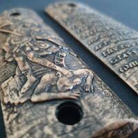 Psalms 23:4 And Archangel Michael - 1911 Full Size Government Grips