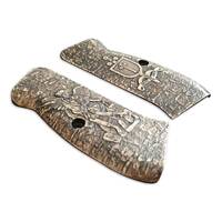 CZ 75 Original Maple Grips - Quis Ut Deus / Hand-painted