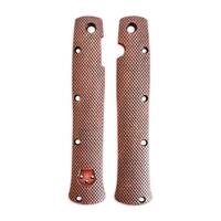 Rhombus Dark Cherry - Cold Steel Ti-Lite 4 Knife Scales by Svechnikov Knives