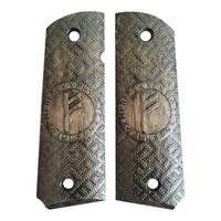Rune Fehu Black - 1911 Full Size Government Grips