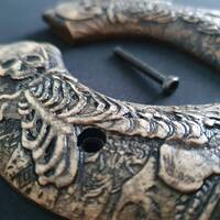 Ruger XR3-RED Maple Grips - Skeleton / Hand-painted