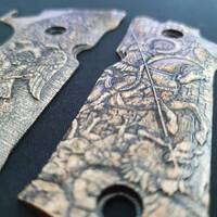 Beretta 92X Performance Maple Grips - St George And Imperial Byzantie Eagle / Hand-painted