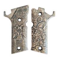 Beretta 92X Performance maple grips - St George And Imperial Byzantie Eagle / hand-painted