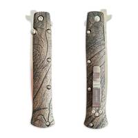 Wood Bark (3169) - Cold Steel Ti-Lite 4 Knife Scales by Svechnikov Knives
