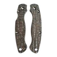 Burned - Spyderco Military 2 Knife Scales by Svechnikov Knives