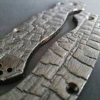 Burned - Spyderco Para Military 2 Knife Scales by Vladimir Svechnikov