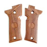 Beretta 80X Cheetah walnut grips - Classic V2 (15mm) / hand-painted