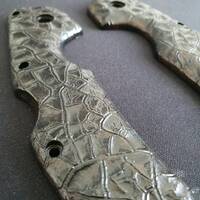 Crack Black - Cold Steel Voyager Large No Lanyard Knife Scales by Svechnikov Knives