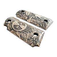 Kimber Micro 9 Ambi Safety Maple Grips - Deadpool Classic / Hand-painted