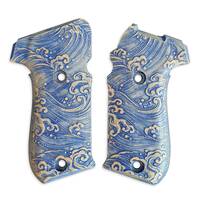 Sig Sauer P220 DA/SA maple grips - Japan Wave / hand-painted