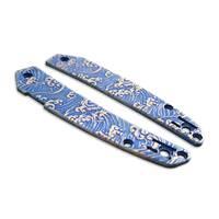 Spyderco Ikuchi maple handle scales - Japan Wave / hand-painted