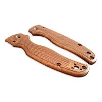 Spyderco Shaman walnut handle scales - Classic V2 / hand-painted