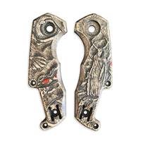 MKM Isonzo maple handle scales - Ophanim / hand-painted