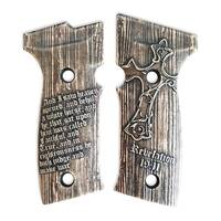 Sig Sauer P320 AXG maple grips - Revelation 19:11 V2 / hand-painted