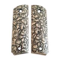 1911 full-size maple grips - Scared Faces / hand-painted