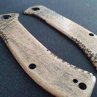 CIVIVI Riffle maple handle scales - Scratches / hand-painted