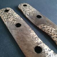 Scratches Dark - Fällkniven F1X, F1XB Knife Scales by Svechnikov Knives