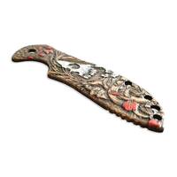Kershaw Emerson CQC 6K/7K maple handle scales - Skull Rose / hand-painted