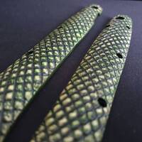 Snake Skin Green - Cold Steel Ti-Lite 6 Knife Scales by Svechnikov Knives
