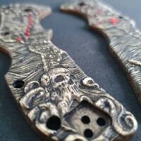 Treasure Map - Cold Steel Mini Recon-1 Knife Scales by Svechnikov Knives