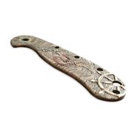 ESEE Avispa maple handle scales - Treasure Map / hand-painted