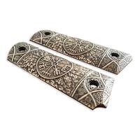1911 Full-Size Maple Grips - Vegvisir / Hand-painted