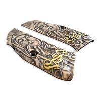 CZ Shadow 2 Maple Grips - Veritas / Hand-painted