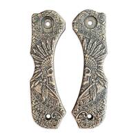 Leatherman K500X/K501X maple handle scales - War Chief / hand-painted