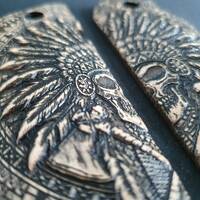 Star Model BM 9 Maple Grips - War Chief / Hand-painted