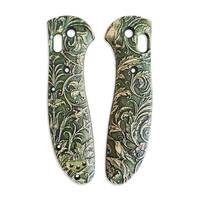 Wild Thickets Green - Benchmade Griptilian 550, 551 Knife Scales by Svechnikov Knives