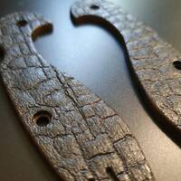 Burned - Spyderco Sliverax Knife Scales by Vladimir Svechnikov