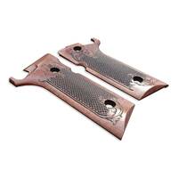 Beretta 92XI, 92GTS Maple Grips - Classic Dark Cherry / Hand-painted