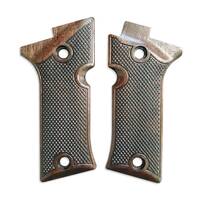 Beretta 80X Cheetah walnut grips - Classic V2 Dark / hand-painted