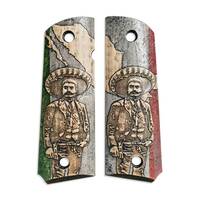 1911 full-size maple grips - Emiliano Zapata / hand-painted