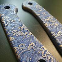 Japan Wave - CIVIVI Elementum Fixed Blade Knife Scales by Svechnikov Knives