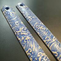 Japan Wave - CRKT CEO Flipper (blade 7,6 cm) Knife Scales by Svechnikov Knives