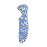 Kershaw Emerson CQC 6K/7K maple handle scales - Japan Wave / hand-painted