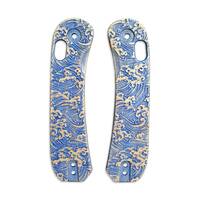 Knafs Lander 3 maple handle scales - Japan Wave / hand-painted