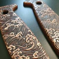Japan Wave Baroque - ESEE Model 3, Model 4 Knife Scales by Svechnikov Knives