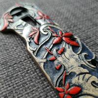 Zero Tolerance ZT 0308 maple handle scales - Japanese Maple / hand-painted