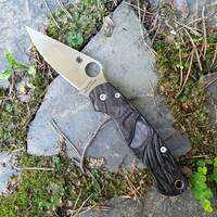 Kid Of Darkness Black - Spyderco Para Military 2 Cru-Wear Knife Scales by Svechnikov Knives
