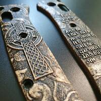 Luke 22:36 - Benchmade Mini Bugout 533 Knife Scales by Svechnikov Knives