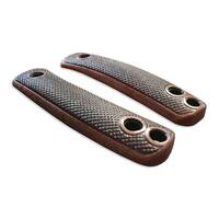 Knafs Lulu maple handle scales - Classic V2 Dark Cherry / hand-painted