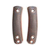 Knafs Lulu maple handle scales - Classic V2 Dark Cherry / hand-painted