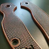 Old Classic Dark Cherry - Spyderco Sage 5 Knife Scales by Svechnikov Knives