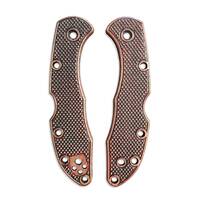 Old Classic Dark Cherry - Spyderco Delica 4, Lil' Matriarch Knife Scales by Svechnikov Knives
