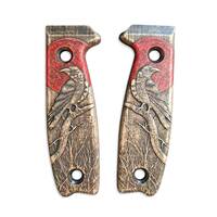 Red Raven - ESEE Model 3, Model 4 Knife Scales by Svechnikov Knives