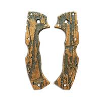 Cold Steel 4-Max Scout maple handle scales - Roughness Bronze / hand-painted